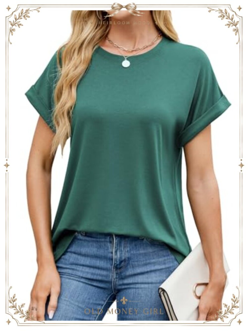 Womens Oversized Business Casual Summer T-Shirt Short Sleeve Crew Neck Tee